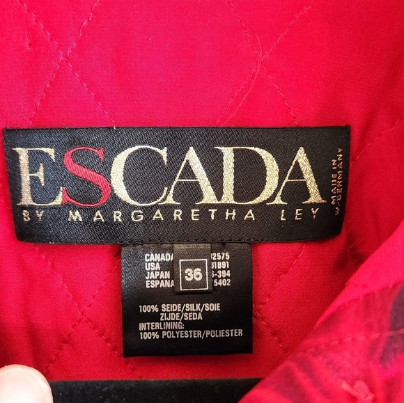 Escada Vintage Silk Bomber - Picture 5 of 11